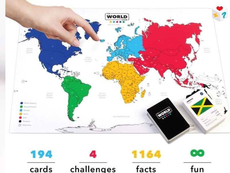 مراجعة لعبة The World Gameدليلك الكامل لغزو العالم معرفياً من فوق طاولتك