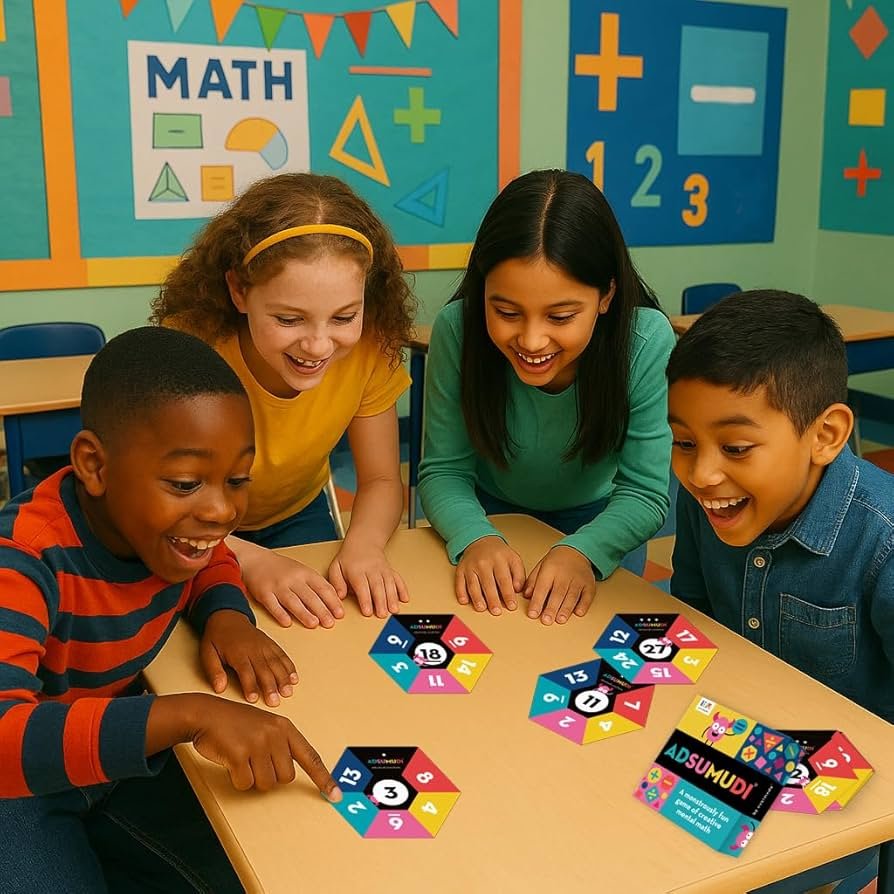 مراجعة Adsumudi Math Game - لعبة بطاقات تعليمية ممتعة تدمج التفكير الرياضي مع التنافس